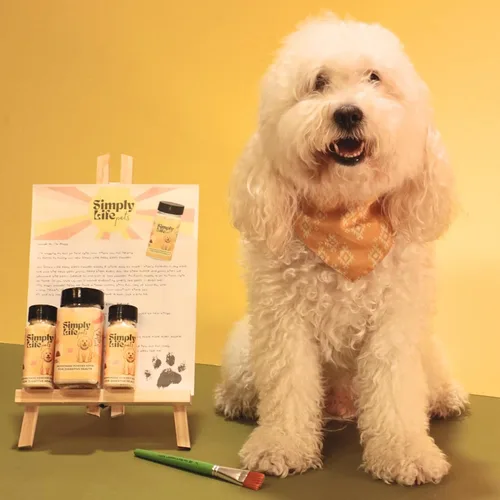 Vista 3 de Simply Life Pets - Probiótico en polvo de kéfir para perros, liofilizado, apoyo digestivo e inmunológico natural (1 onza)