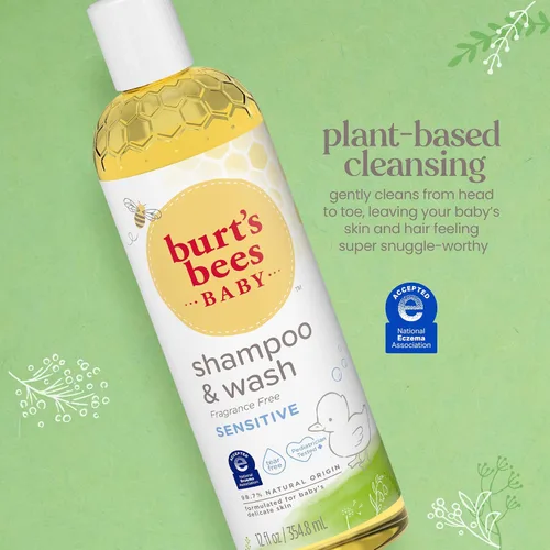 Vista 3 de Champú de Burt's Bees botellas de 12 onzas, paquete de 3, -4272, paquete de de 3, 3, 3