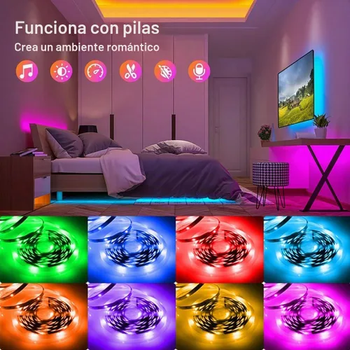 Vista 3 de KIKO Tira de luces LED alimentadas por batería de 2 x 16.4 pies (32.8 pies)