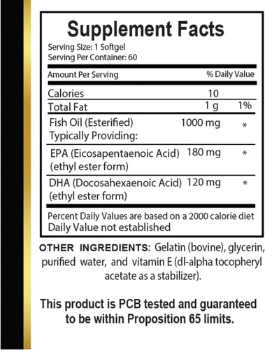 Vista 5 de Aceite de salmón salvaje de Alaska de agua fría – Aceite de pescado limpio con Omega 3s – Sin conservantes – Refuerzo inmunológico de alta potencia