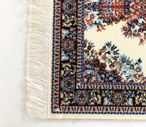 Vista 9 de Juego de 4 alfombras de área para casa de muñecas, accesorios de alfombra en miniatura para casas de muñecas, decoración rectangular de suelo de 6 x