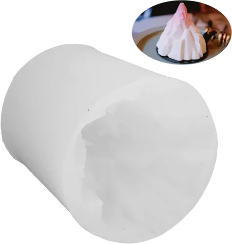 Vista 4 de Moldes de silicona de grado alimenticio para velas, molde de silicona para hornear, molde de chocolate con volcán iceberg 3D, molde de caramelo