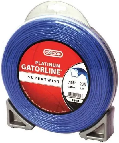 Vista 6 de Oregon Platinum Gatorline 155 - Línea de recortadora resistente, 0.155 pulgadas x 100 pies Cuerda profesional torcida para recortadora de hierba a