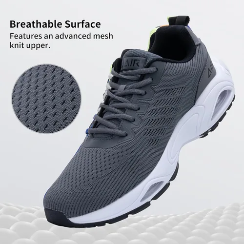 Vista 2 de JARLIF Tenis transpirables para hombre, para correr, gimnasio, caminar, a la moda