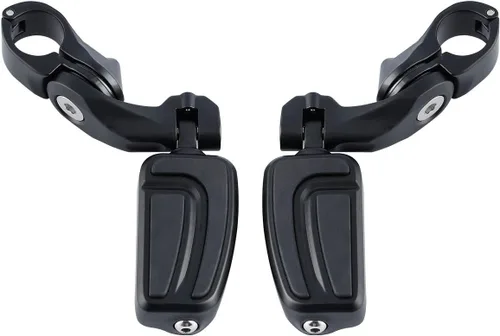 Vista 31 de XFMT - Estribos de color negro mate para motocicleta, 1.25 pulgadas, incluye kit de montaje