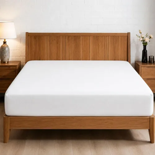 Vista 54 de Sábana bajera ajustable de lujo suave de 600 hilos, 100% algodón egipcio, sábana bajera ajustable individual con elástico alrededor, se adapta a