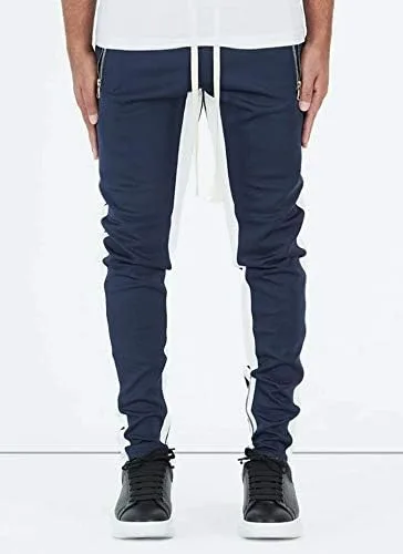 Vista 6 de FLYFIREFLY Pantalones deportivos de gimnasio para hombre, pantalones de hip hop, pantalones de atletismo, pantalones de entrenamiento para correr