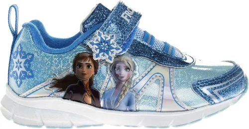 Vista 5 de Disney Zapatillas de deporte Frozen para niñas sin cordones con luz para correr bebéniña pequeña Púrpura tornasol