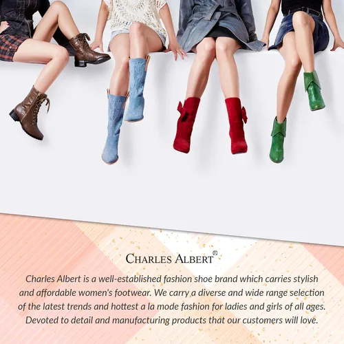 Vista 7 de Charles Albert Mujer Transpirable de encaje de ganchillo Ballet Flat