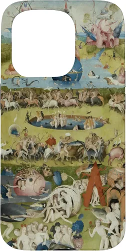 Vista 14 de Hieronymus Bosch - Carcasa para iPhone 17, diseño de jardín de las delicias terrenales