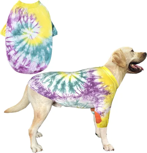 Vista 8 de Camisetas de algodón para perros, con estampado de dinosaurios, pijamas para mascotas, transpirable, ropa elástica para perros pequeños
