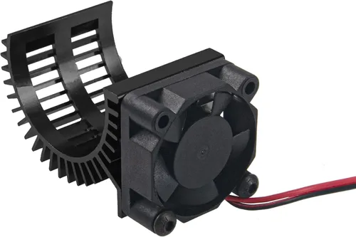 Vista 5 de Disipador de calor de motor RC 540 545 550 sin escobillas cepillado con ventilador de enfriamiento de 5-6 V compatible con Traxxas HSP HPI Wltoys