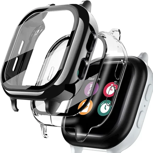 Vista 20 de Kuaguozhe [Paquete de 2 protectores de pantalla compatibles con Gizmo Watch 2, vidrio templado, transparente + azul]