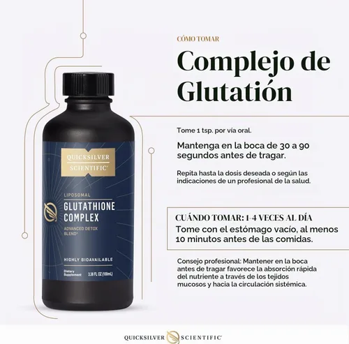 Vista 6 de Quicksilver Scientific Complejo de glutatión, complejo de vitamina B, 3.38