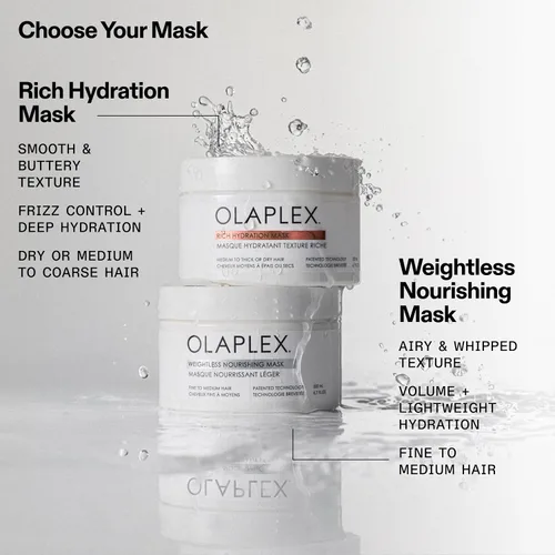 Vista 8 de Olaplex Mascarilla capilar nutritiva sin peso Hidratación y volumen, 6.8