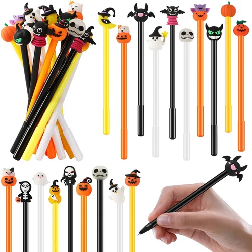 Vista 7 de SANNIX 20 bolígrafos de tinta de gel de dibujos animados, a granel, varios estilos, novedosos bolígrafos de escritura para niños, regalo, escuela