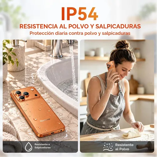 Vista 9 de Blackview Wave 7C Unlocked Android 16 4G Cell Phone, 128GB, Dual SIM,Orange