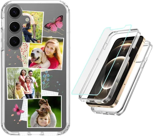 Vista 15 de Funda resistente personalizada para Samsung Galaxy S20 FE [protector de pantalla de vidrio templado] [carcasa de silicona suave] [parachoques de PC]