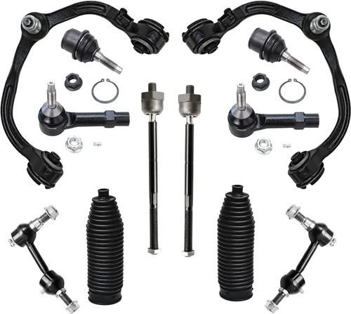 Vista 12 de Detroit Axle - Kit de extremo de 12 piezas para Ford Explorer Mercury Mountaineer 1998-2001 1999 2000, 2 brazos de control delanteros superiores
