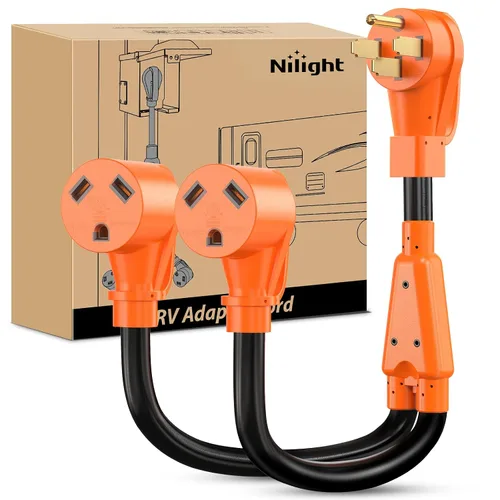 Vista 56 de Nilight Cable adaptador de secadora de 30 amperios a 30 amperios calibre 10 10-30P a 14-30R con cable de tierra