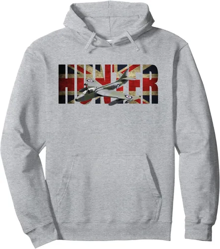 Vista 3 de RAF Hawker Hunter Jet Fighter Plane Pullover Hoodie