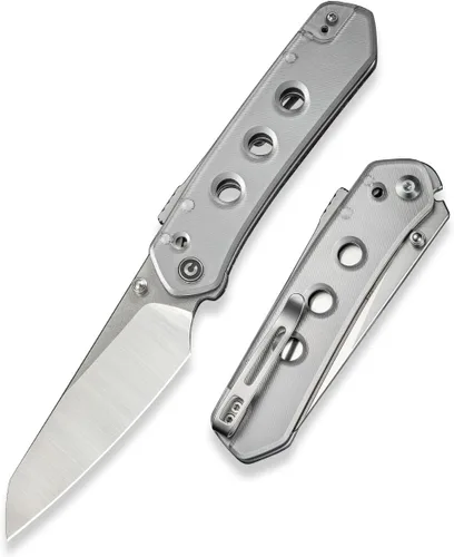Vista 10 de CIVIVI Vision FG - Cuchillo de bolsillo para EDC, Superlock plegable con mango de 3.54 pulgadas Inversa Tanto Nitro-V Blade G-10, regalo ideal