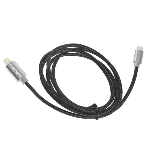 Vista 9 de Meenova Cable OTG DAC de 8 pines a MicroUSB para iPhone/iPad/iPod Chord Mojo Hugo2 Pha3 Fiio HiFi Oppo HA2 K5, Sony MDR-1ADAC, Mezclador Roland GO