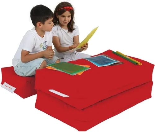Vista 8 de WELL HOME MOBILIARIO & DECORACIÓN Sillón 2 pl + Puf Niños Rojo