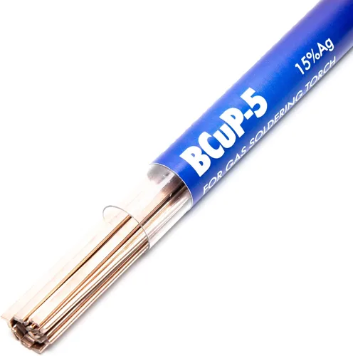 Vista 9 de 40 Varillas de Soldadura de Cobre BCuP-2 (5/64" x 9.8") 2mm de Fósforo Redondas Autoflujo para Soldadura de Latón Varillas de Soldadura para TIG