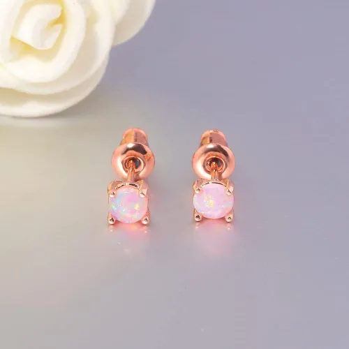Vista 107 de CiNily Aretes Huggie de ópalo con bisagras, chapados en oro, hipoalergénicos, pequeños aretes de aro para mujeres, adolescentes, niñas, hombres
