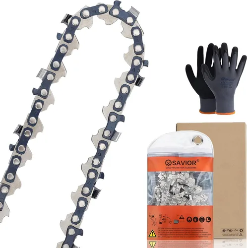 Vista 11 de Savior 4Pack GTA 26 Cadena de Motosierra Mini de 4 Pulgadas de 1/4" LP.043" de Calibre 28 Enlace de Transmisión para Podadora de Hojas Stihl GTA 26