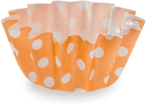 Vista 2 de Restaurantware -Tazas para hornear de alta calidad de 0.4 onzas: tazas de papel para hornear pequeñas acampanadas perfectas para magdalenas