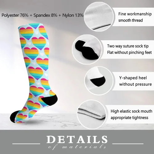 Vista 6 de devor Boot Socks for Women Tube Women's Socks Long Football Socks Fashion rainbow lesbian gay Prides bi Prides Socks