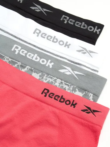 Vista 2 de Reebok Ropa interior para mujer bragas cortas sin costuras paquete de 4
