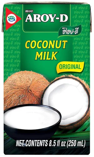 Vista 7 de Aroy-D Leche de coco mini-tamaño 5.1 fl oz (150ml), paquete de 6
