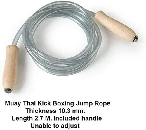 Vista 3 de Muay Thai Kick Boxing Gear Mma Salto Plástico Salto Cuerda 10,3 Mm