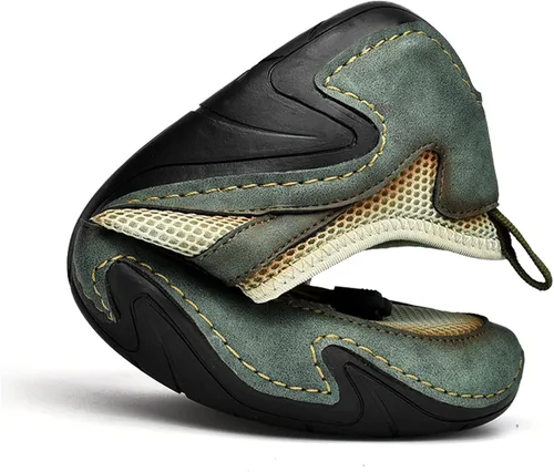 Vista 3 de Zapatos casuales para hombre, cómodos mocasines de verano al aire libre, senderismo, caminar, trabajo, oficina, zapatos para hombres, talla 6.5-12