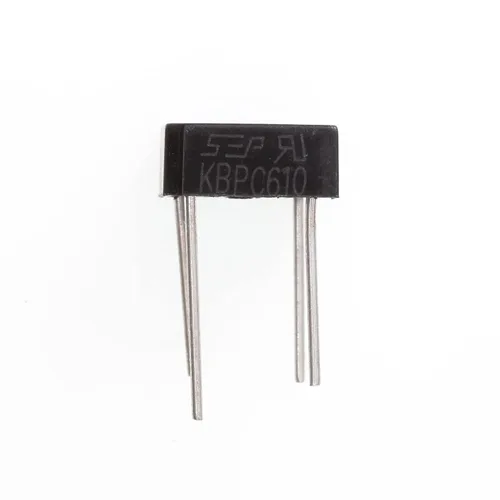Vista 2 de 10 piezas KBPC610 6A 1000V puente rectificador diodo plástico caso diodo monofásico