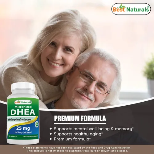 Vista 4 de Best Naturals DHEA 25 mg y extracto de Ashwagandha 500 mg