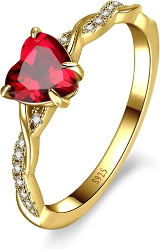 Vista 10 de Yaresul Anillo de promesa de corazón de 1.25 quilates para mujer, anillos Plata de ley 925 de zafiro creado