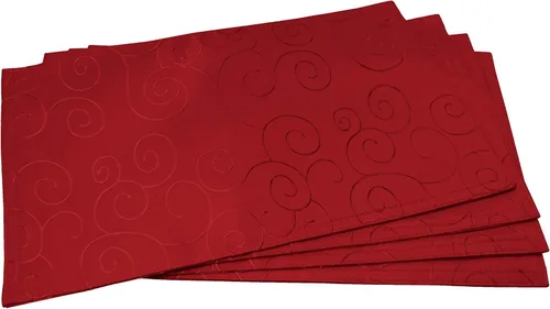 Vista 11 de Mantel EcoSol Designs de microfibra, con estampado de damascos, resistente a las arrugas y las manchas