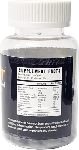 Vista 3 de Shilajit Extracto de oro negro del Himalaya con ácido fúlvico de origen natural, energía natural y vitalidad sin gluten, cápsulas blandas sin OMG