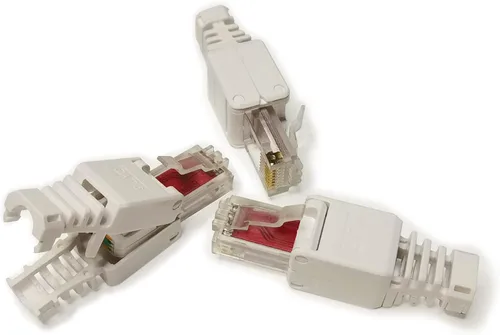 Vista 10 de Caja de conexiones Ethernet, conector de empalme a tope de cable de red CAT6A/CAT6E/CAT6/CAT5E/CAT5E/CAT5, terminal de tipo perforado blindado sin