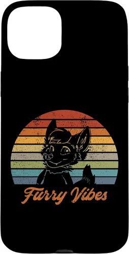 Vista 9 de iPhone 13 Pro Max Retro Furry Fandom Furry Vibes - Lindo estuche de traje OwO