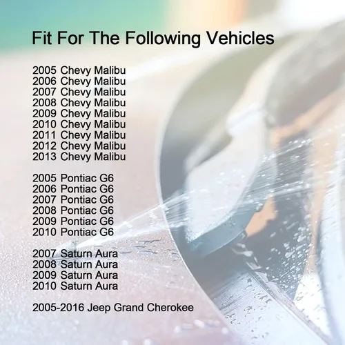 Vista 5 de Kit de boquillas de limpiaparabrisas delantero para 05-16 Jeep Grand Cherokee 05-13 Chevy Malibu 05-10 Pontiac G6 07-10 Saturn Aura 55372143AB
