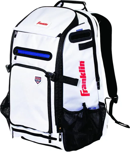 Vista 11 de Franklin Sports Mochilas para béisbol y sóftbol + MLB + USA Softball - Bolsas de equipo para béisbol + sóftbol rápido - Mochilas para bates