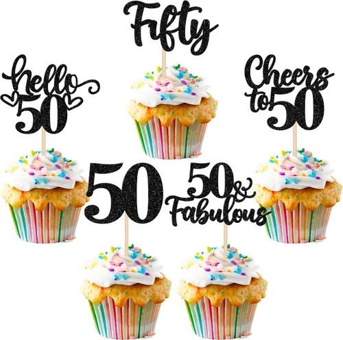 Vista 22 de 30 piezas de adornos para cupcakes de 12 cumpleaños feliz, brillantes doce, hola 12, felicitaciones a 12 años, adornos para cupcakes, 12