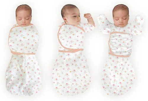 Vista 33 de SwaddleDesigns Saco Envolvente Omni de 6 Vías con Brazos Arriba para Recién Nacido, Más Opciones para Calmar el Reflejo de Sobresalto, Mejora