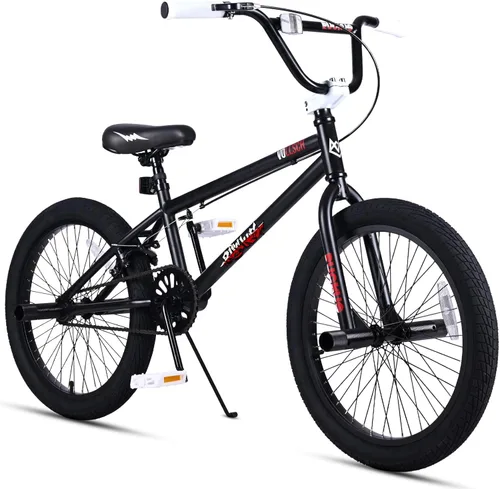 Vista 21 de vollsch Bicicletas BMX Freestyle de 18 y 20 pulgadas para adolescentes de 6 a 15 años de edad, niños, niñas, principiantes con palanca, varios
