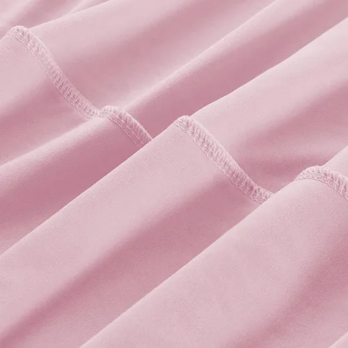 Vista 7 de Paquete de 2 manteles rectangulares elásticos de 6 pies para cocina, comedor, elástico, resistente a las arrugas, de elastano, lavable, para Rosa